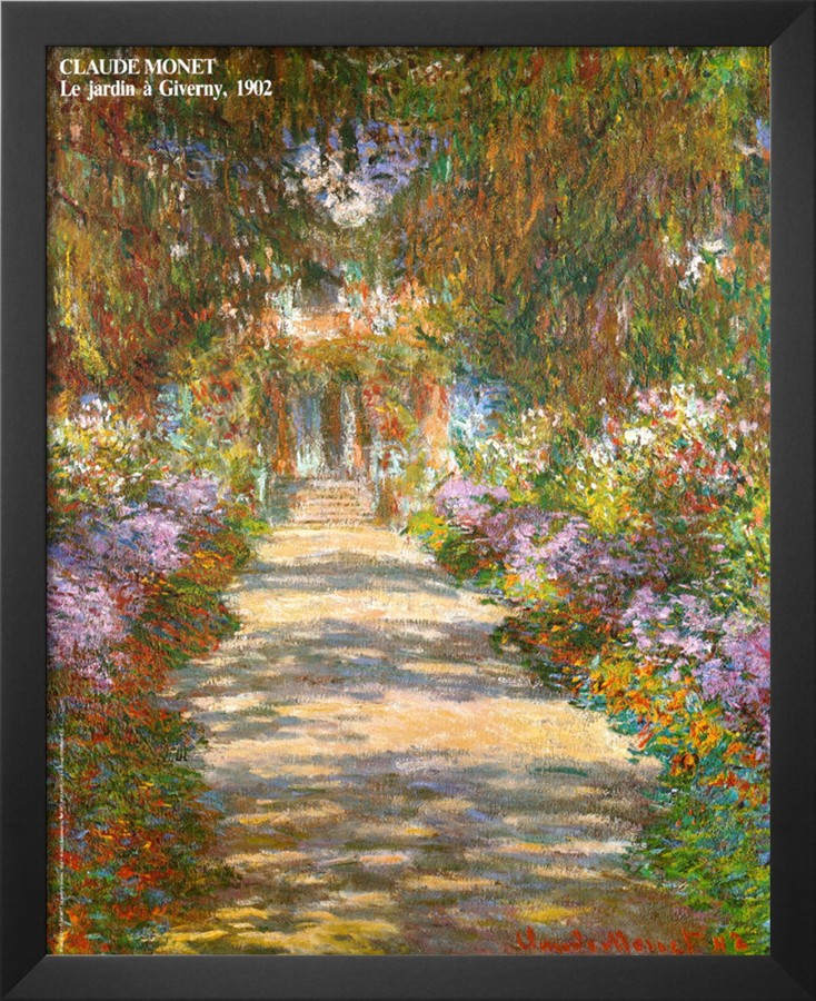 Garden In Giverny-Claude Monet Painting